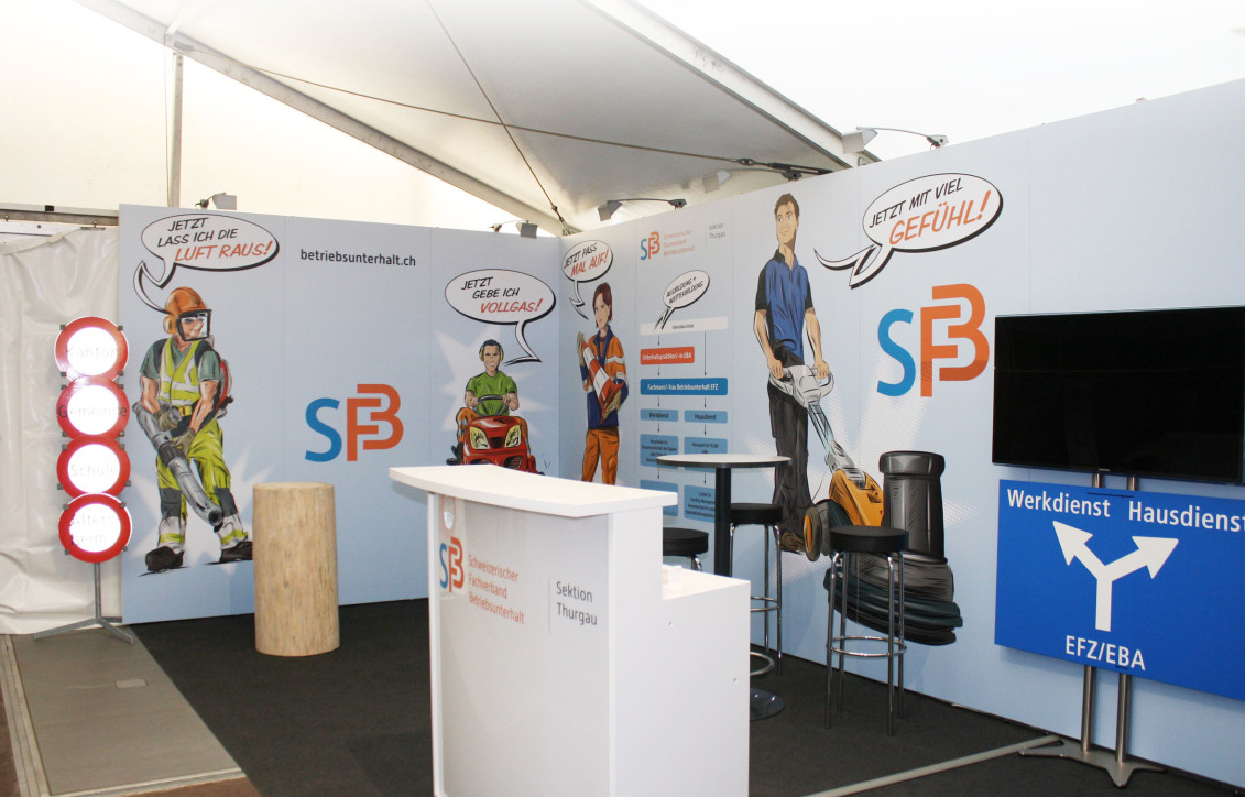 SFB - Schweizerischer Fachverband Betriebsunterhalt, Sektion Thurgau, Messestand
