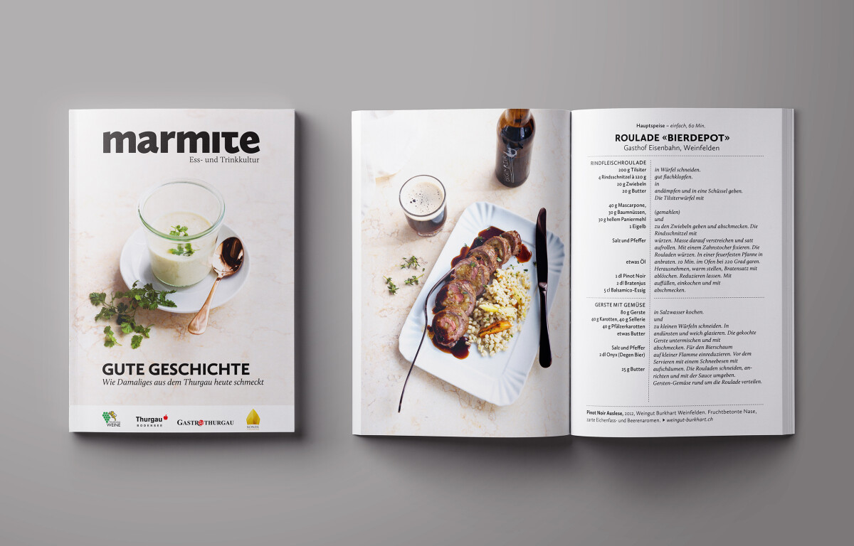Thurgau Tourismus, Kochbuch Marmite
